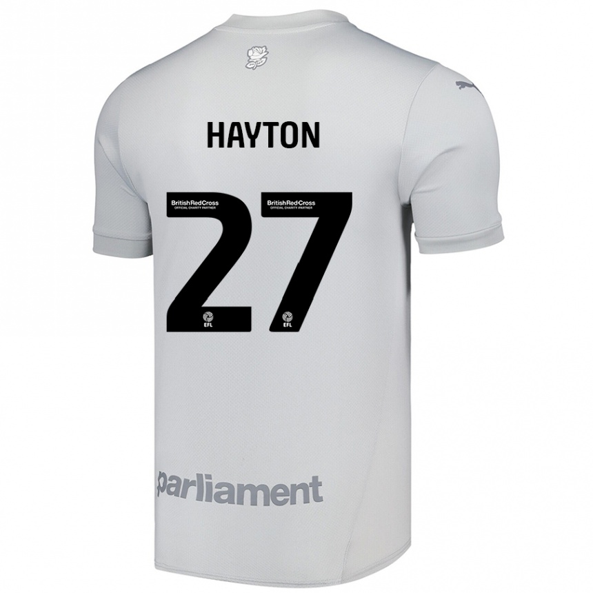 Vaikiškas Adam Hayton #27 Sidabrinė Pilka Išvykos Marškinėliai 2024/25 T-Shirt