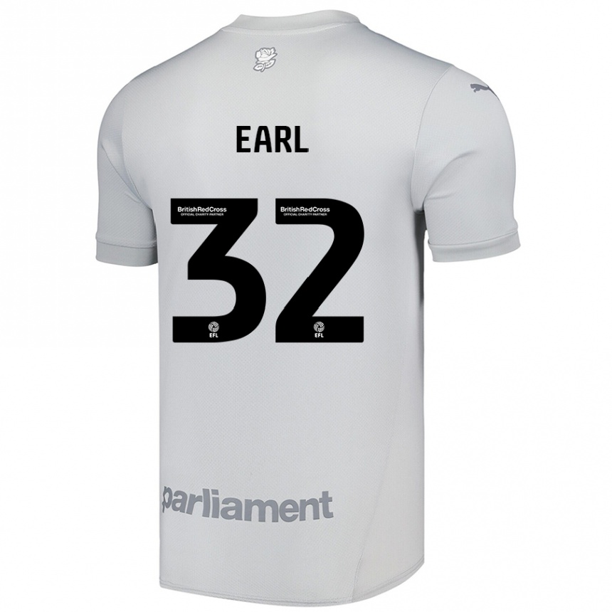 Vaikiškas Josh Earl #32 Sidabrinė Pilka Išvykos Marškinėliai 2024/25 T-Shirt