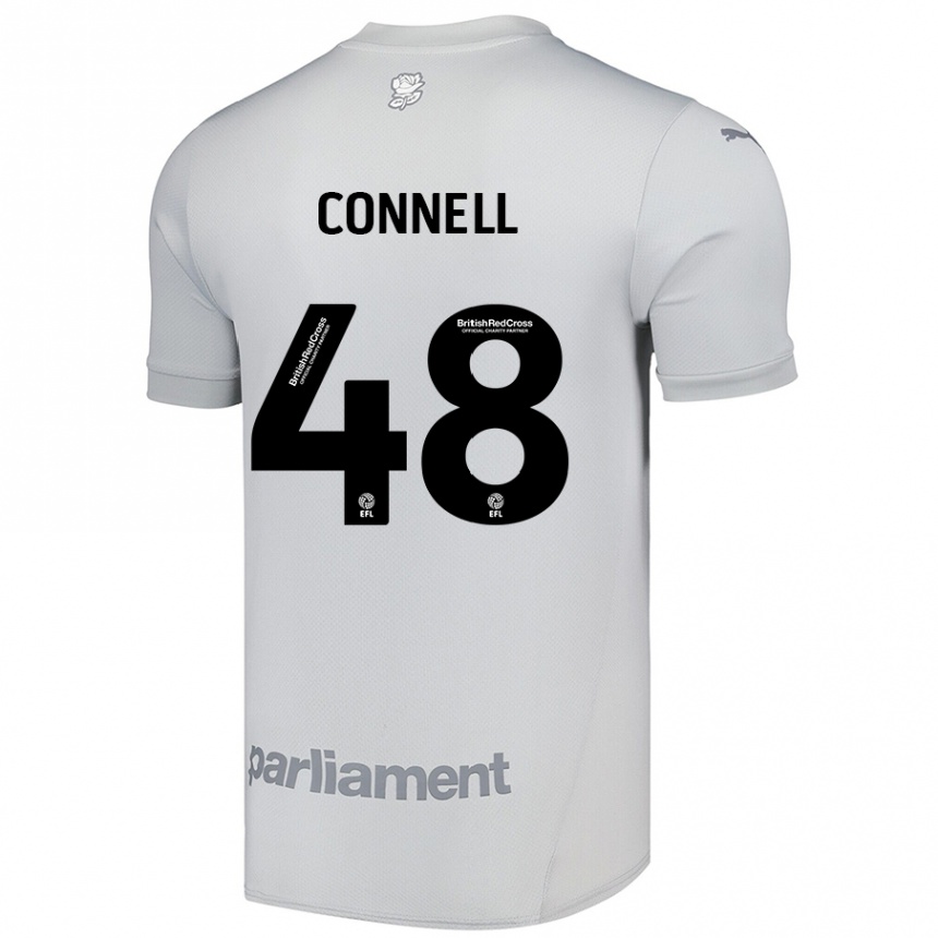 Vaikiškas Luca Connell #48 Sidabrinė Pilka Išvykos Marškinėliai 2024/25 T-Shirt