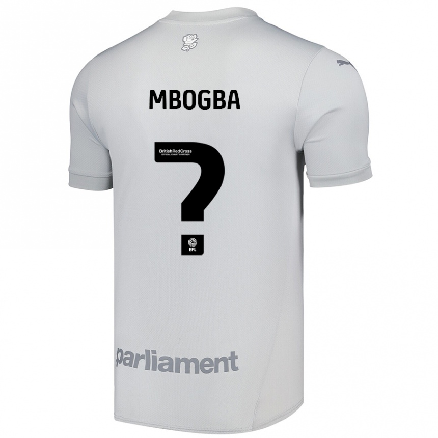 Vaikiškas Malachi Mbogba #0 Sidabrinė Pilka Išvykos Marškinėliai 2024/25 T-Shirt