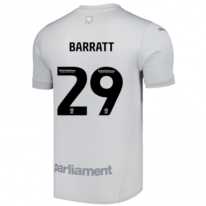 Vaikiškas Connor Barratt #29 Sidabrinė Pilka Išvykos Marškinėliai 2024/25 T-Shirt