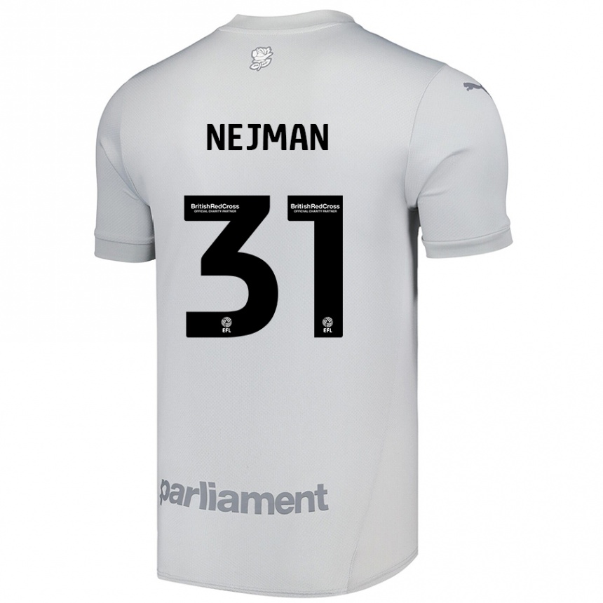 Vaikiškas Harrison Nejman #31 Sidabrinė Pilka Išvykos Marškinėliai 2024/25 T-Shirt