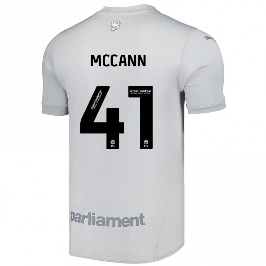 Vaikiškas Bayley Mccann #41 Sidabrinė Pilka Išvykos Marškinėliai 2024/25 T-Shirt