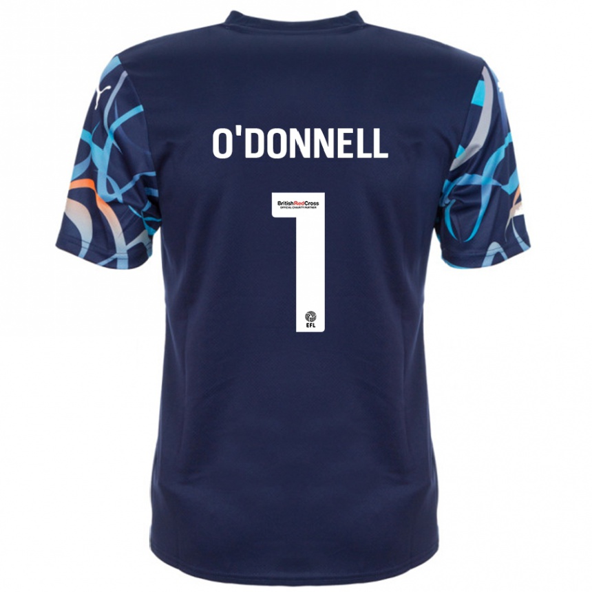 Vaikiškas Richard O'donnell #1 Tamsiai Mėlyna Išvykos Marškinėliai 2024/25 T-Shirt