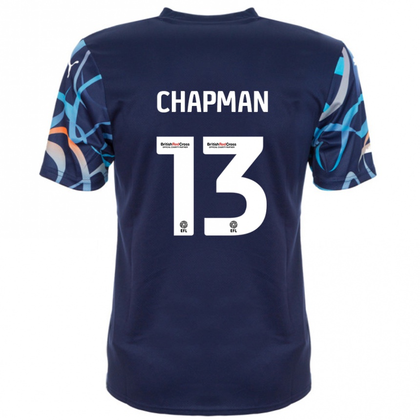 Vaikiškas Mackenzie Chapman #13 Tamsiai Mėlyna Išvykos Marškinėliai 2024/25 T-Shirt