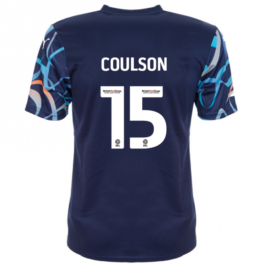 Vaikiškas Hayden Coulson #15 Tamsiai Mėlyna Išvykos Marškinėliai 2024/25 T-Shirt