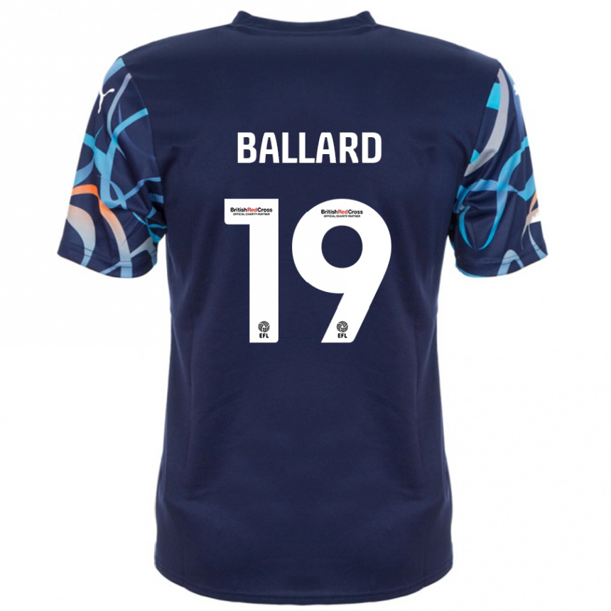 Vaikiškas Dom Ballard #19 Tamsiai Mėlyna Išvykos Marškinėliai 2024/25 T-Shirt