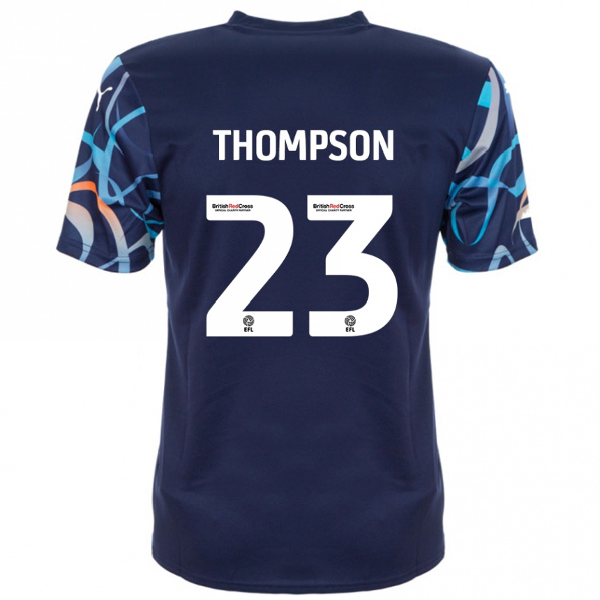 Vaikiškas Dominic Thompson #23 Tamsiai Mėlyna Išvykos Marškinėliai 2024/25 T-Shirt