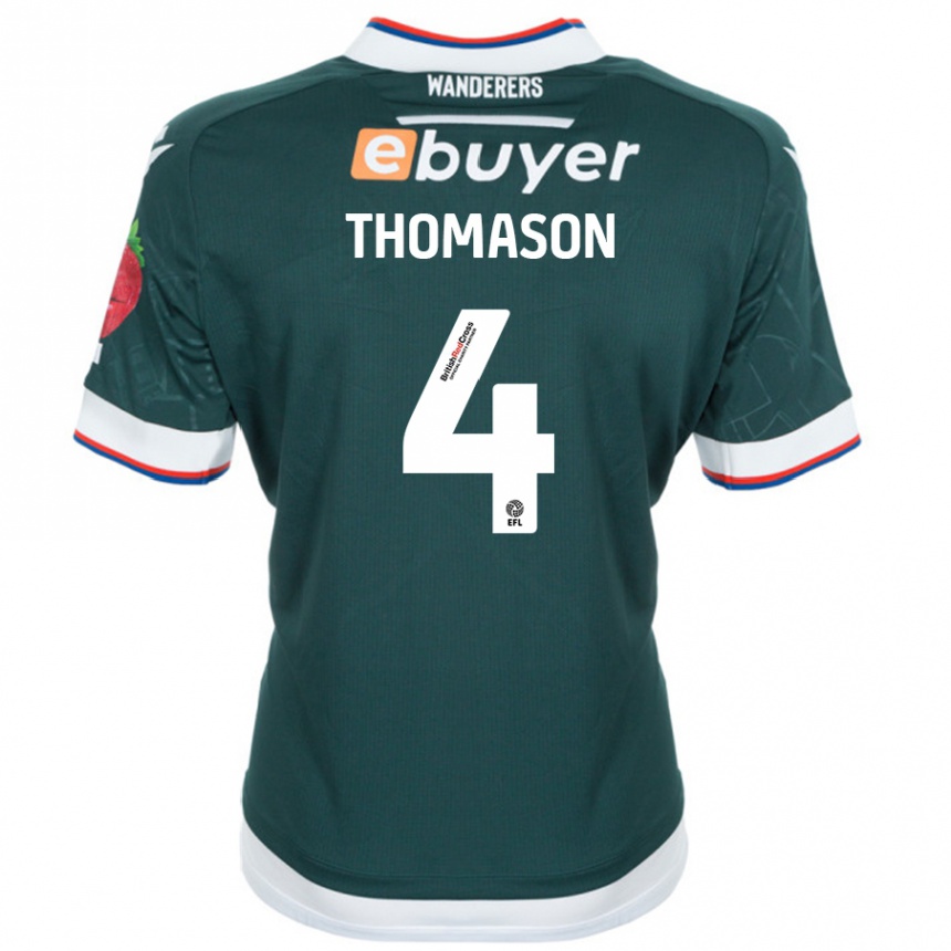 Vaikiškas George Thomason #4 Tamsiai Žalia Išvykos Marškinėliai 2024/25 T-Shirt