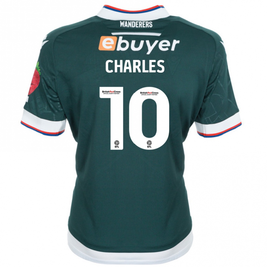 Vaikiškas Dion Charles #10 Tamsiai Žalia Išvykos Marškinėliai 2024/25 T-Shirt