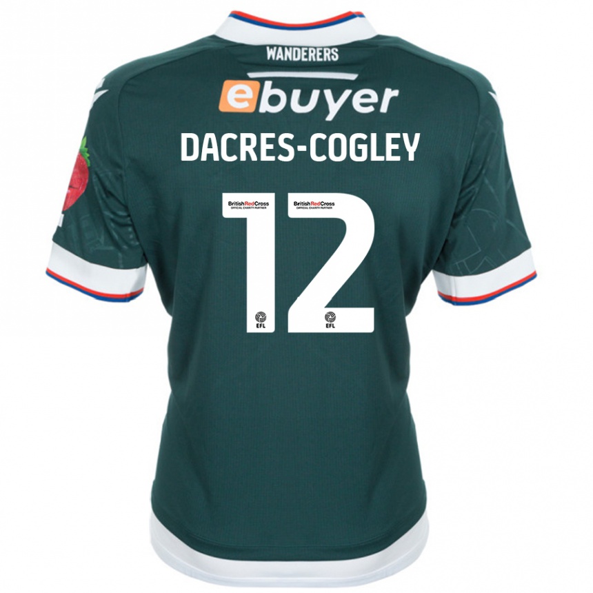 Vaikiškas Josh Dacres-Cogley #12 Tamsiai Žalia Išvykos Marškinėliai 2024/25 T-Shirt