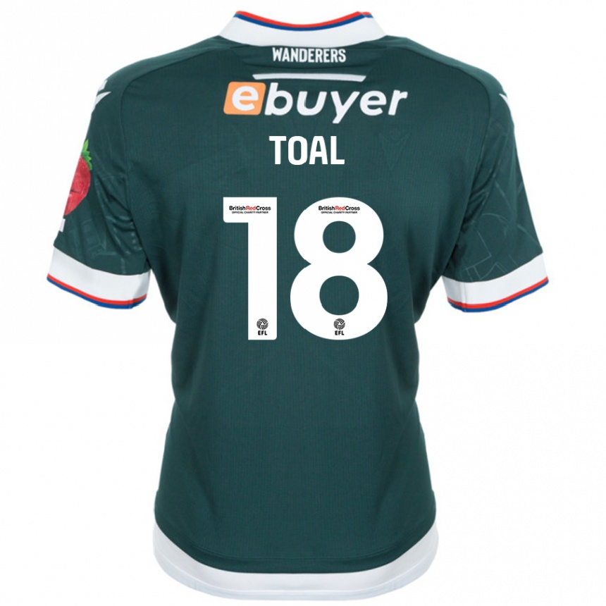 Vaikiškas Eoin Toal #18 Tamsiai Žalia Išvykos Marškinėliai 2024/25 T-Shirt