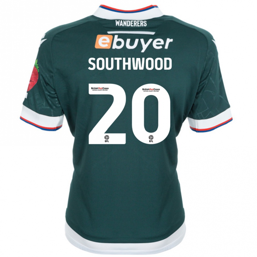 Vaikiškas Luke Southwood #20 Tamsiai Žalia Išvykos Marškinėliai 2024/25 T-Shirt