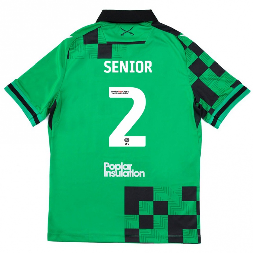 Vaikiškas Joel Senior #2 Žalia Juoda Išvykos Marškinėliai 2024/25 T-Shirt