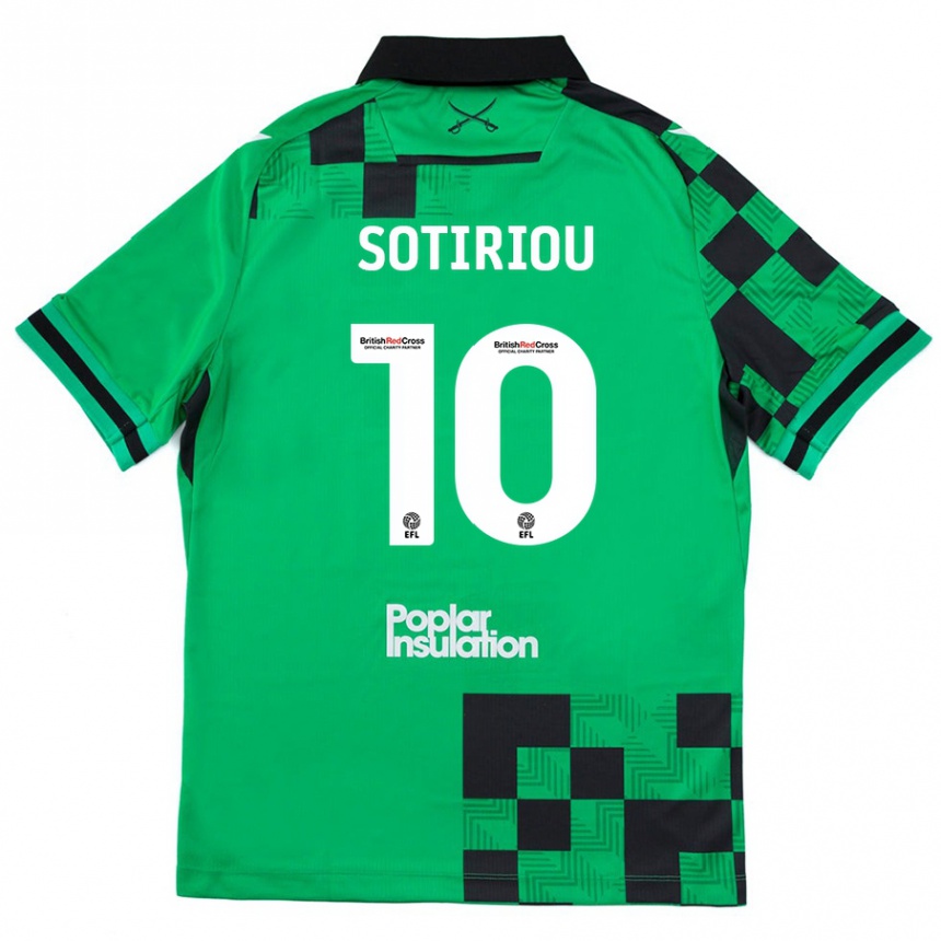 Vaikiškas Ruel Sotiriou #10 Žalia Juoda Išvykos Marškinėliai 2024/25 T-Shirt