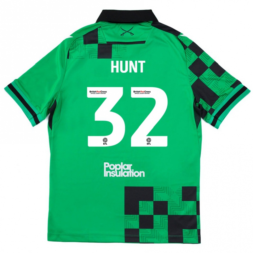 Vaikiškas Jack Hunt #32 Žalia Juoda Išvykos Marškinėliai 2024/25 T-Shirt