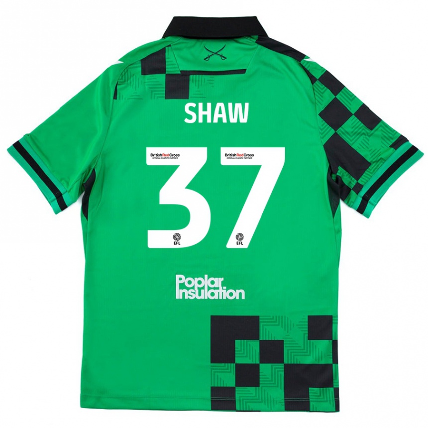 Vaikiškas Kofi Shaw #37 Žalia Juoda Išvykos Marškinėliai 2024/25 T-Shirt