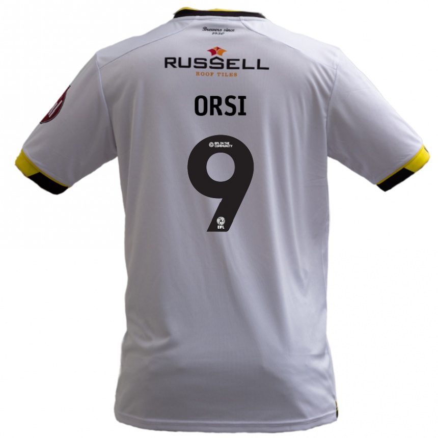 Vaikiškas Danilo Orsi #9 Baltas Išvykos Marškinėliai 2024/25 T-Shirt