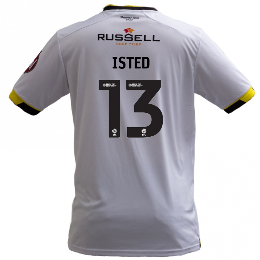 Vaikiškas Harry Isted #13 Baltas Išvykos Marškinėliai 2024/25 T-Shirt