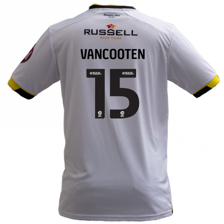 Vaikiškas Terence Vancooten #15 Baltas Išvykos Marškinėliai 2024/25 T-Shirt