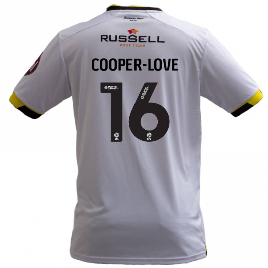 Vaikiškas Jack Cooper-Love #16 Baltas Išvykos Marškinėliai 2024/25 T-Shirt