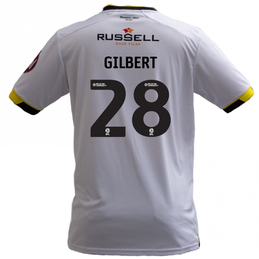 Vaikiškas Cameron Gilbert #28 Baltas Išvykos Marškinėliai 2024/25 T-Shirt