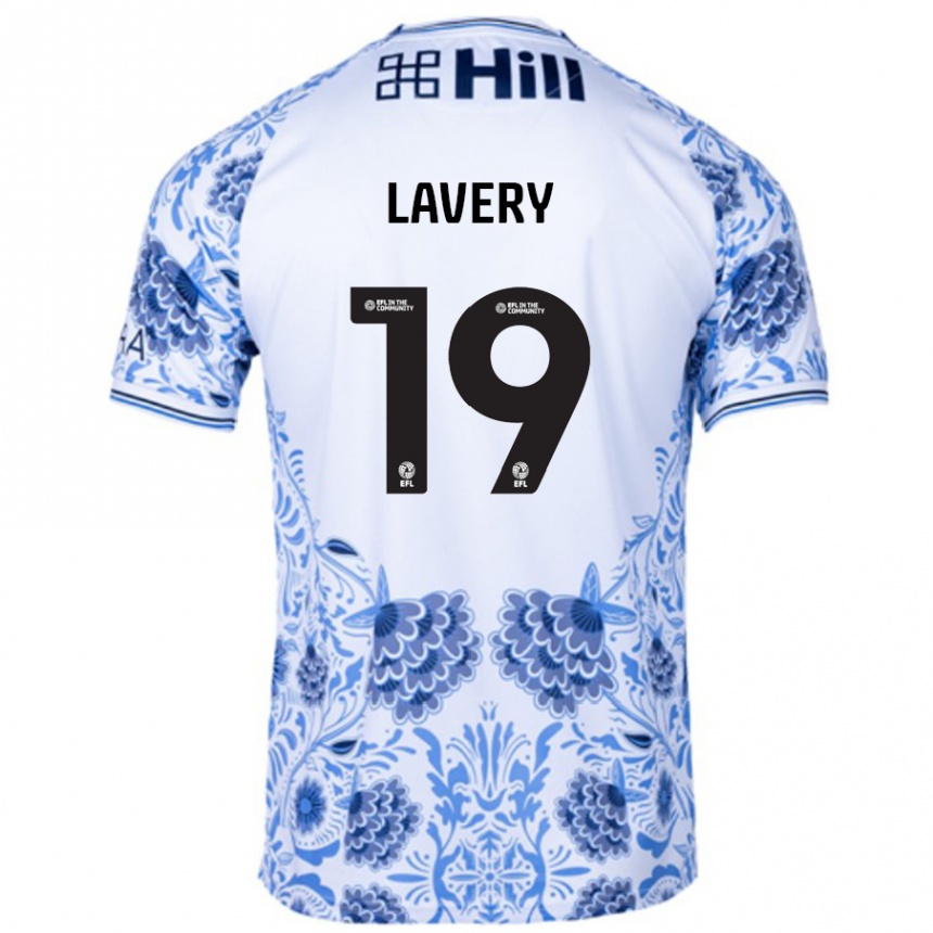 Vaikiškas Shayne Lavery #19 Balta Mėlyna Išvykos Marškinėliai 2024/25 T-Shirt