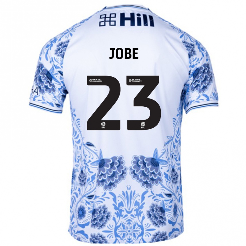 Vaikiškas Mamadou Jobe #23 Balta Mėlyna Išvykos Marškinėliai 2024/25 T-Shirt