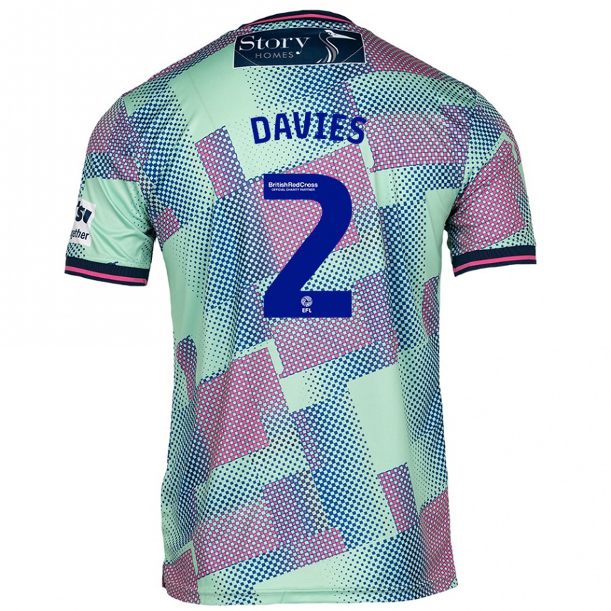 Vaikiškas Archie Davies #2 Žalia Išvykos Marškinėliai 2024/25 T-Shirt