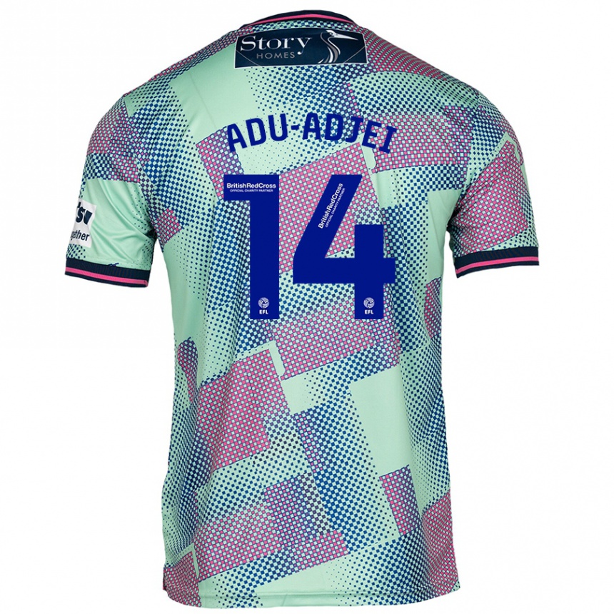 Vaikiškas Daniel Adu-Adjei #14 Žalia Išvykos Marškinėliai 2024/25 T-Shirt