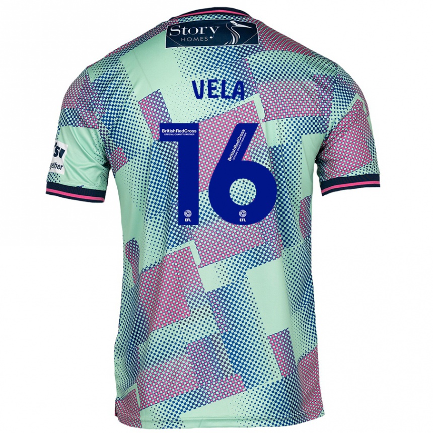 Vaikiškas Josh Vela #16 Žalia Išvykos Marškinėliai 2024/25 T-Shirt