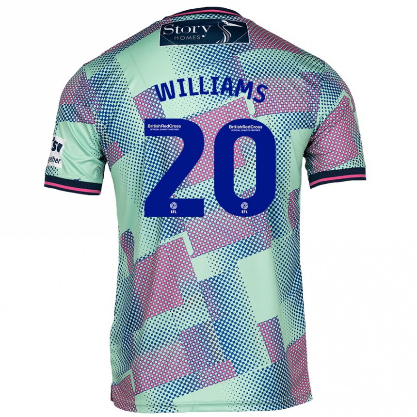 Vaikiškas Ben Williams #20 Žalia Išvykos Marškinėliai 2024/25 T-Shirt