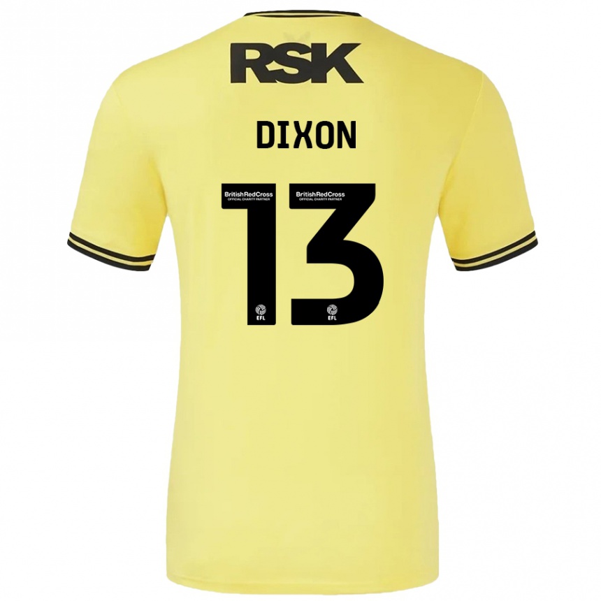 Vaikiškas Kaheim Dixon #13 Geltona Juoda Išvykos Marškinėliai 2024/25 T-Shirt