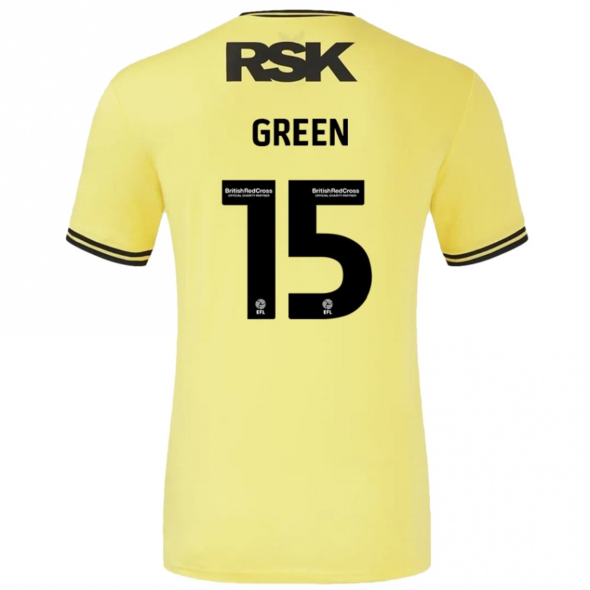 Vaikiškas Kayleigh Green #15 Geltona Juoda Išvykos Marškinėliai 2024/25 T-Shirt