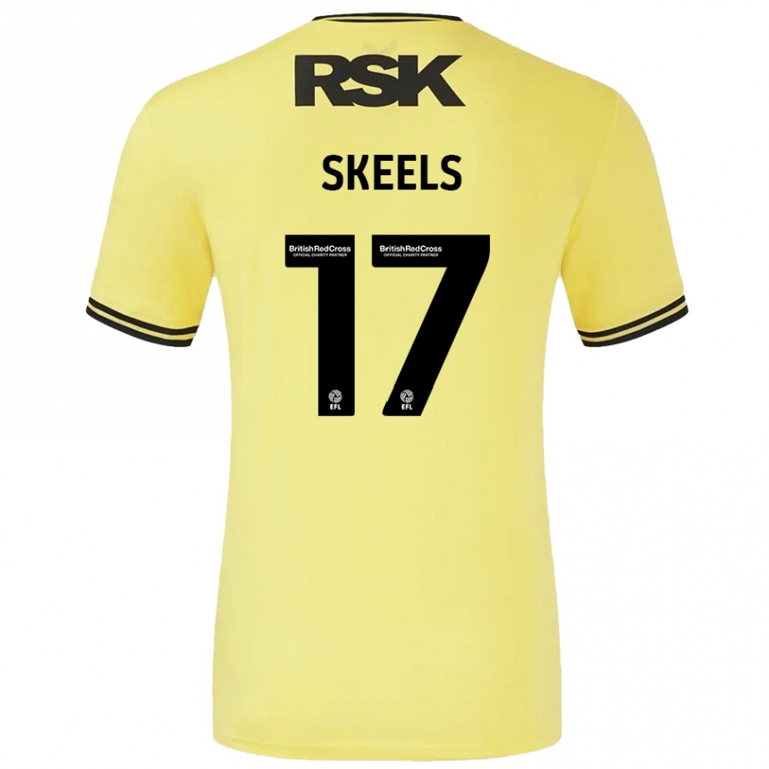 Vaikiškas Kiera Skeels #17 Geltona Juoda Išvykos Marškinėliai 2024/25 T-Shirt