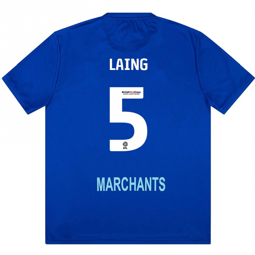 Vaikiškas Levi Laing #5 Žalia Išvykos Marškinėliai 2024/25 T-Shirt