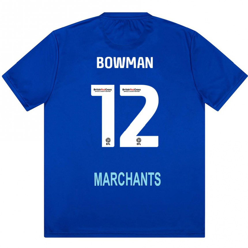 Vaikiškas Ryan Bowman #12 Žalia Išvykos Marškinėliai 2024/25 T-Shirt