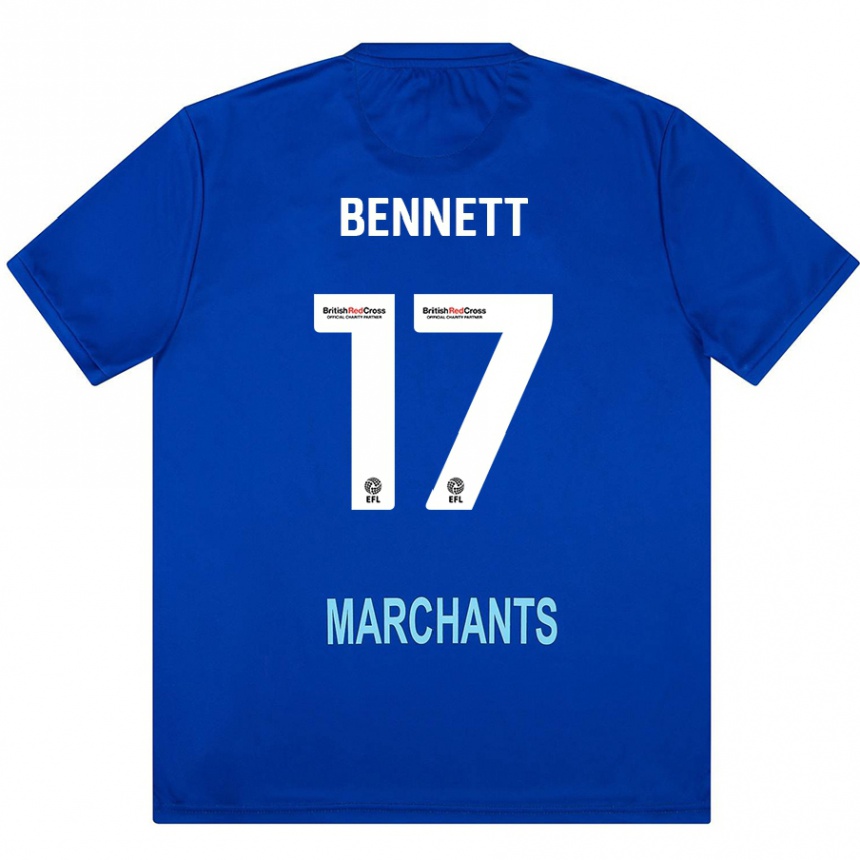 Vaikiškas Scot Bennett #17 Žalia Išvykos Marškinėliai 2024/25 T-Shirt