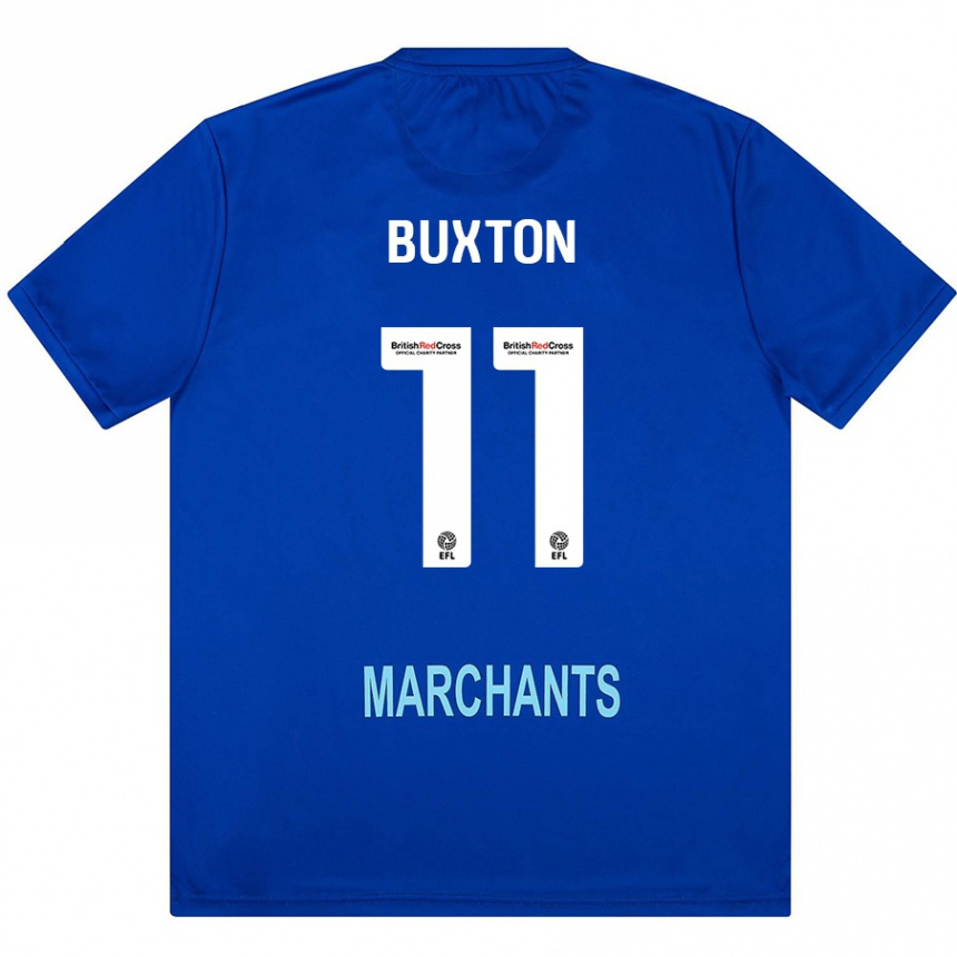 Vaikiškas Charlotte Buxton #11 Žalia Išvykos Marškinėliai 2024/25 T-Shirt