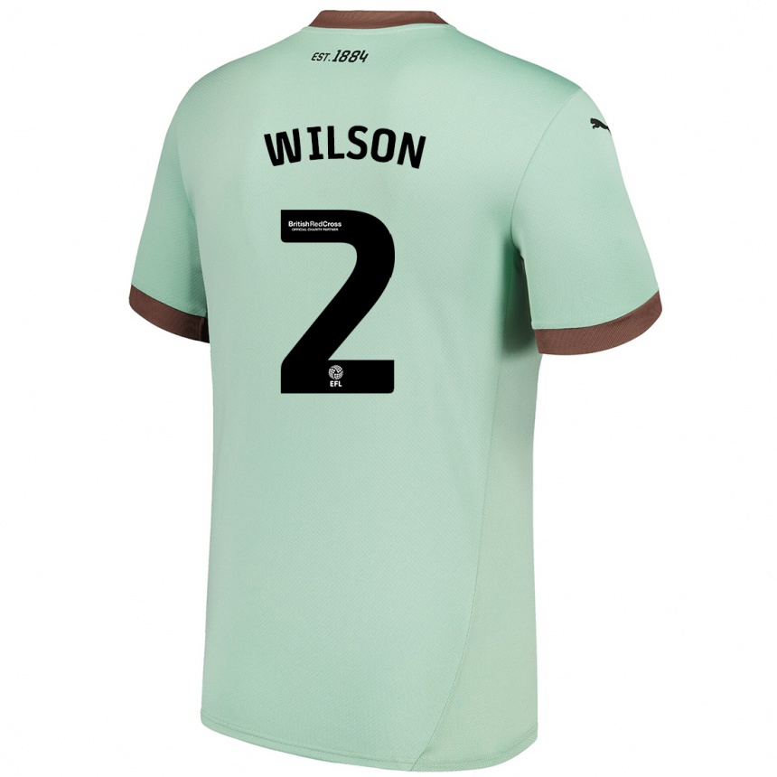 Vaikiškas Kane Wilson #2 Šviesiai Žalia Išvykos Marškinėliai 2024/25 T-Shirt