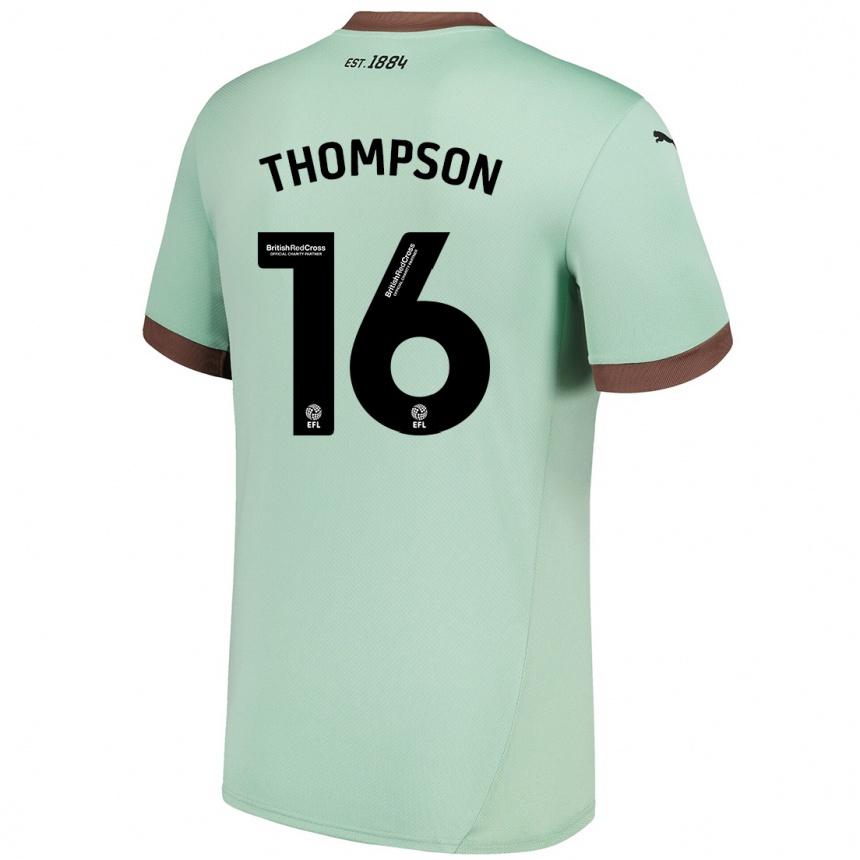 Vaikiškas Liam Thompson #16 Šviesiai Žalia Išvykos Marškinėliai 2024/25 T-Shirt