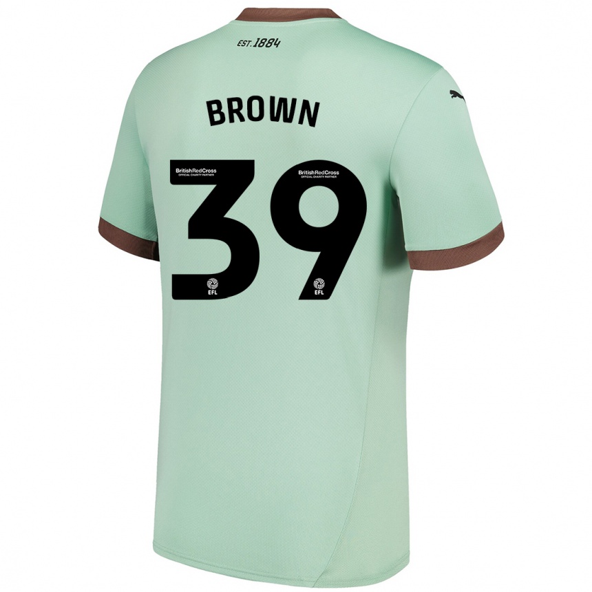 Vaikiškas Dajaune Brown #39 Šviesiai Žalia Išvykos Marškinėliai 2024/25 T-Shirt