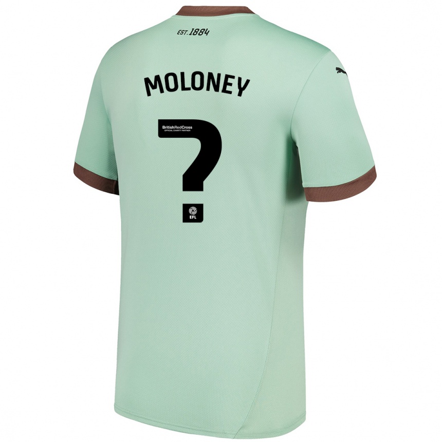 Vaikiškas Riley Moloney #0 Šviesiai Žalia Išvykos Marškinėliai 2024/25 T-Shirt