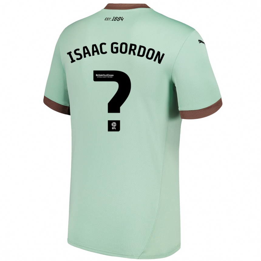 Vaikiškas Isaac Gordon #0 Šviesiai Žalia Išvykos Marškinėliai 2024/25 T-Shirt