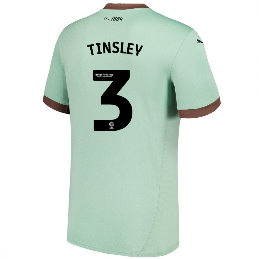 Vaikiškas Megan Tinsley #3 Šviesiai Žalia Išvykos Marškinėliai 2024/25 T-Shirt