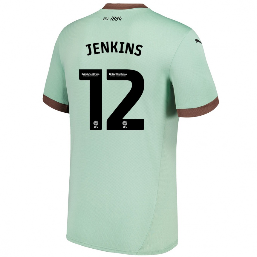 Vaikiškas Camille Jenkins #12 Šviesiai Žalia Išvykos Marškinėliai 2024/25 T-Shirt