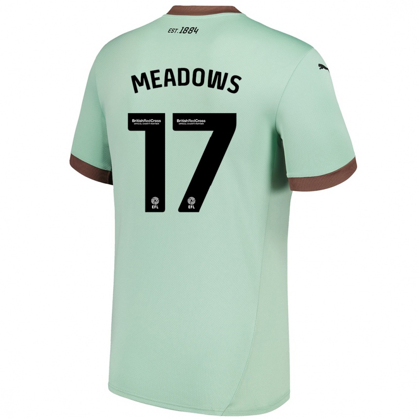 Vaikiškas Helena Meadows #17 Šviesiai Žalia Išvykos Marškinėliai 2024/25 T-Shirt