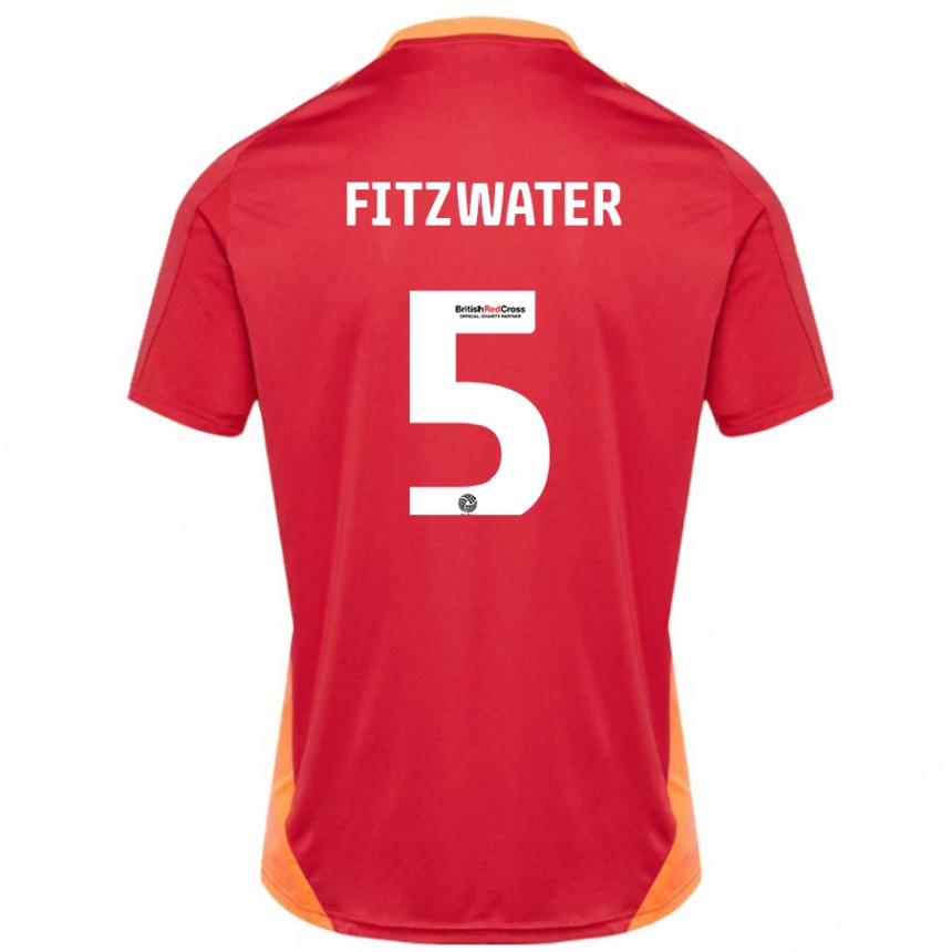 Vaikiškas Jack Fitzwater #5 Mėlyna Nebalta Išvykos Marškinėliai 2024/25 T-Shirt