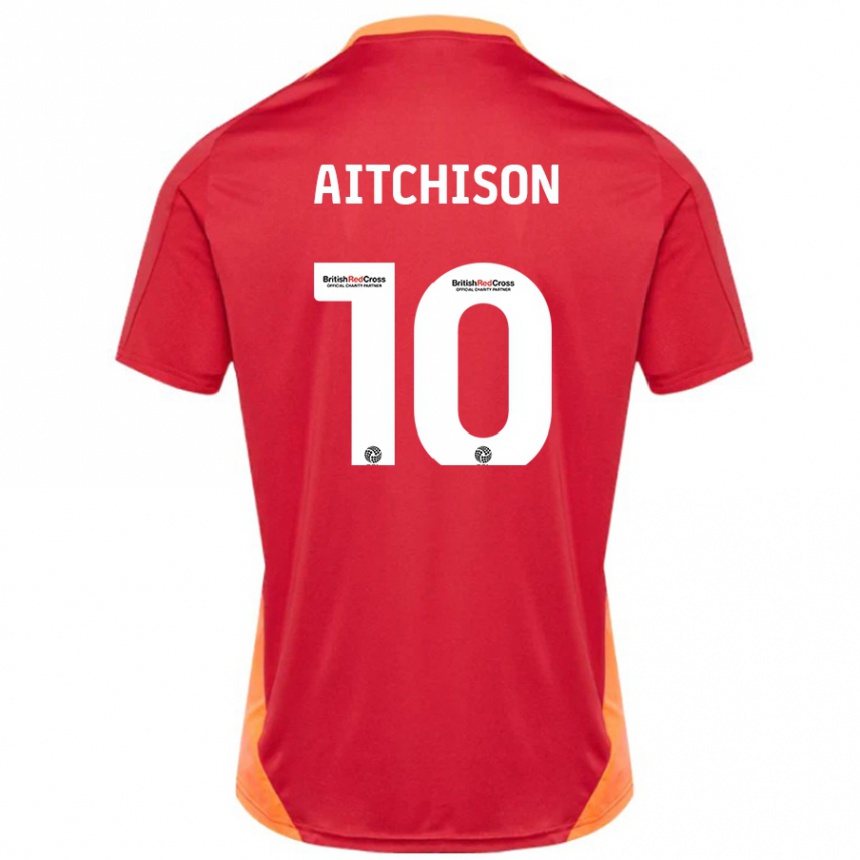 Vaikiškas Jack Aitchison #10 Mėlyna Nebalta Išvykos Marškinėliai 2024/25 T-Shirt