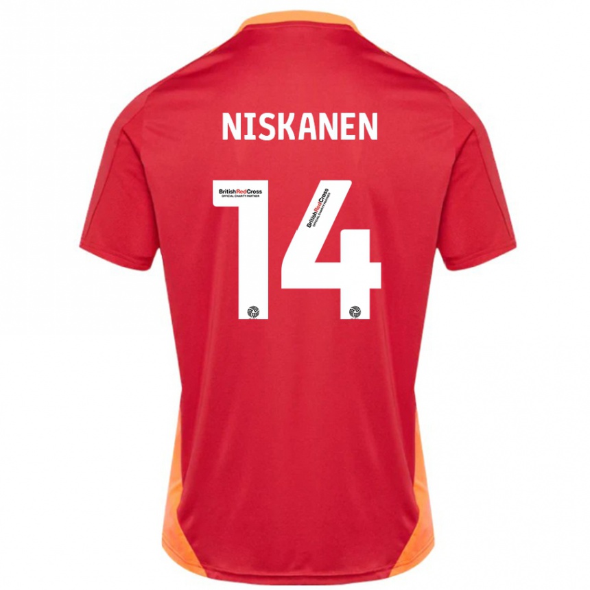 Vaikiškas Ilmari Niskanen #14 Mėlyna Nebalta Išvykos Marškinėliai 2024/25 T-Shirt